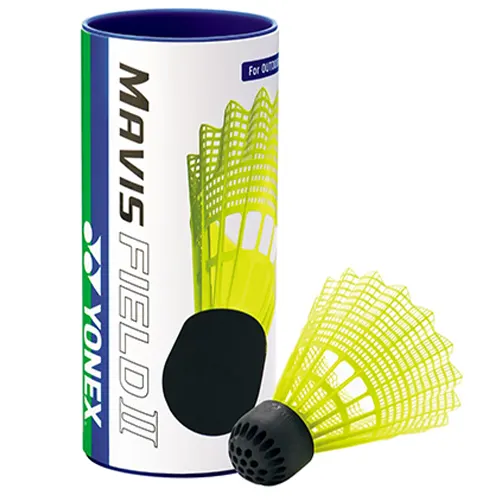Head MAVIS FIELD II Nylon Badminton Shuttlecock – Medium Speed – Yellow – 6 Pack – Original