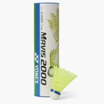 Yonex MAVIS 2000 Nylon Badminton Shuttlecock – Medium Speed – Yellow – 6 Pack – Original